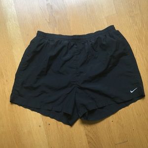 Nike black drawstring athletic shorts